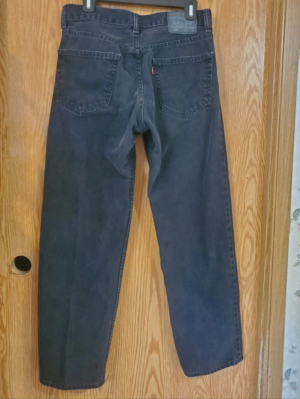 Mens Levi's 550 Black Jeans Size 32/32 100% Cotton